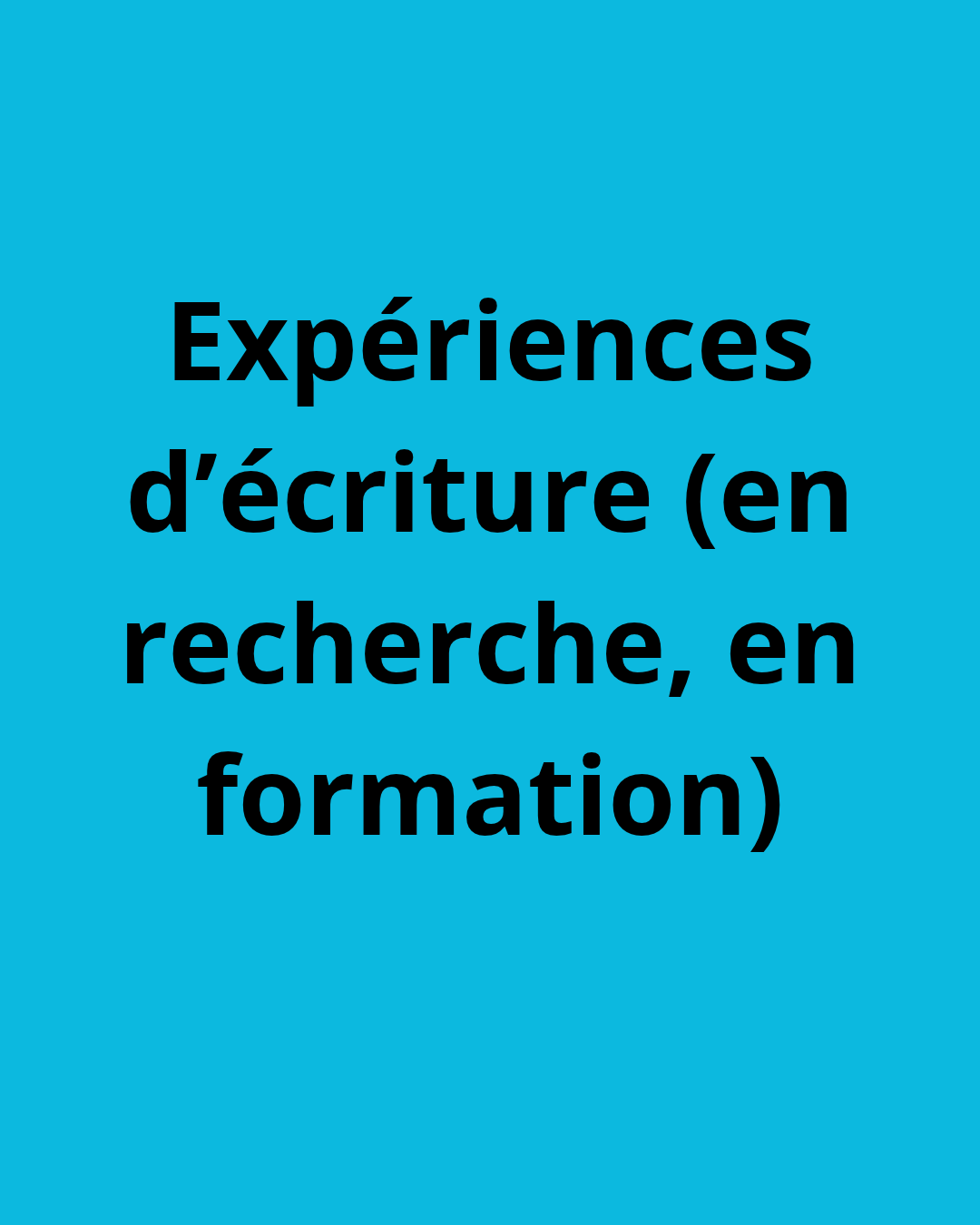 Textes à lire en ligne. Chapitres d’un livre en préparation